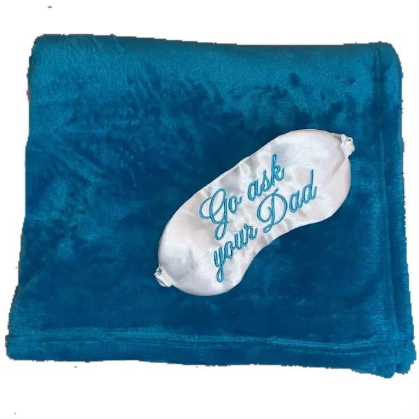 Go Ask Your Dad Gift Throw And Sleep Mask Set