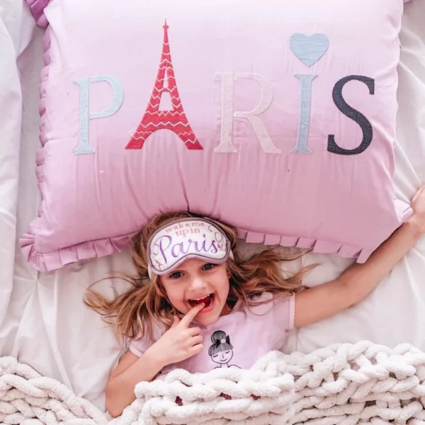 Paris Pillow Sham & Sleep Mask Set