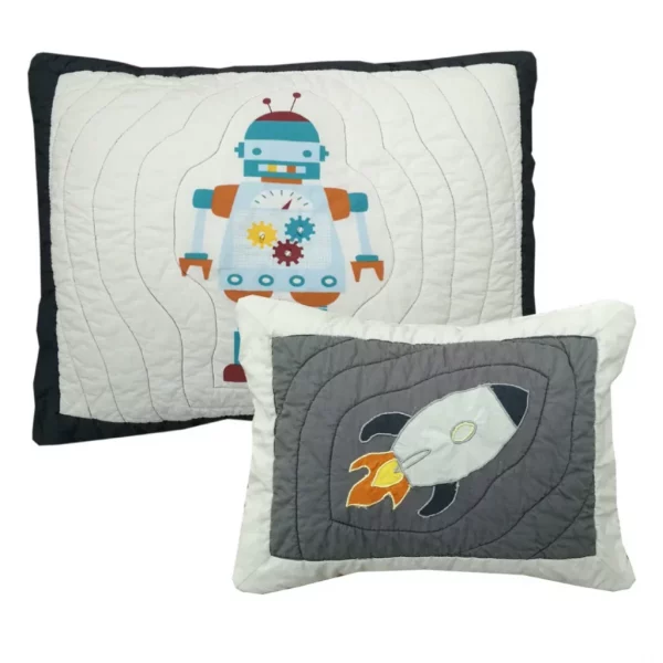 2Pc Robot + Space Pillow Set