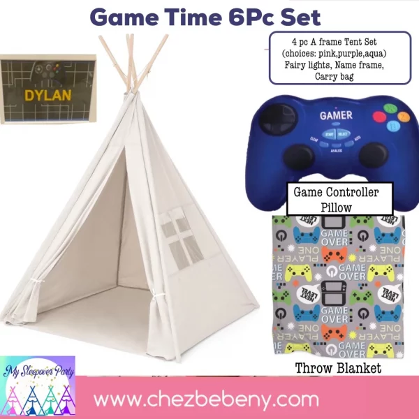 Game Time 6 Pc Sleepover Tent Package