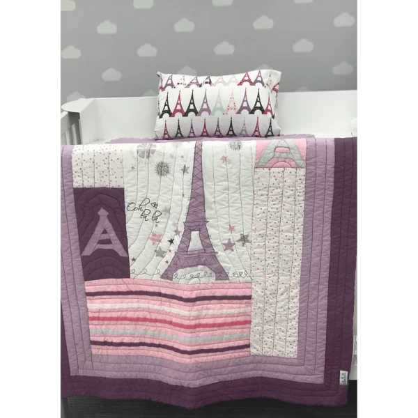 Paris 4Pc Crib + Toddler Quilt Set